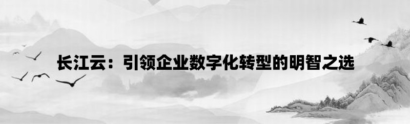 长江云：引领企业数字化转型的明智之选