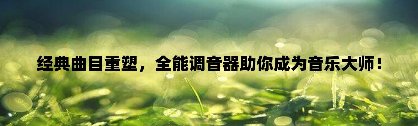 经典曲目重塑，全能调音器助你成为音乐大师！